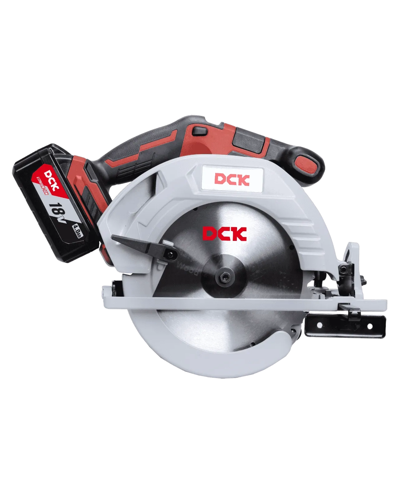 DCK Пила дисковая аккумуляторная бесщеточная  KDMY02-185, 185*20мм, 2*4а/ч, пропил 65мм. (фото 1)