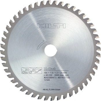 HILTI Диск цирк.пилы SCB M Xcut 165