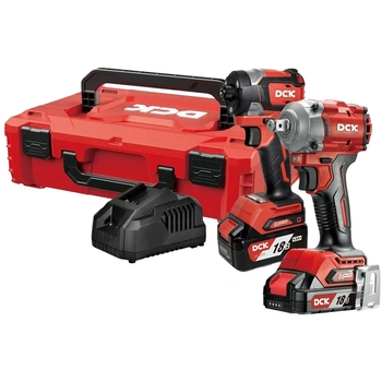 Набор инструмента аккумуляторный DCK KDKIT29, KDPB358 + KDPL208, 18В, 2*4А/ч, З/У, K-Box