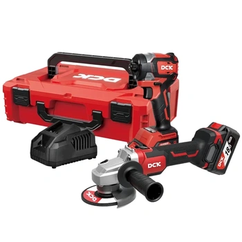 Набор инструмента аккумуляторный DCK KDKIT32, KDSM03-125 + KDPL208, 18В, 2*4А/ч, З/У, K-Box